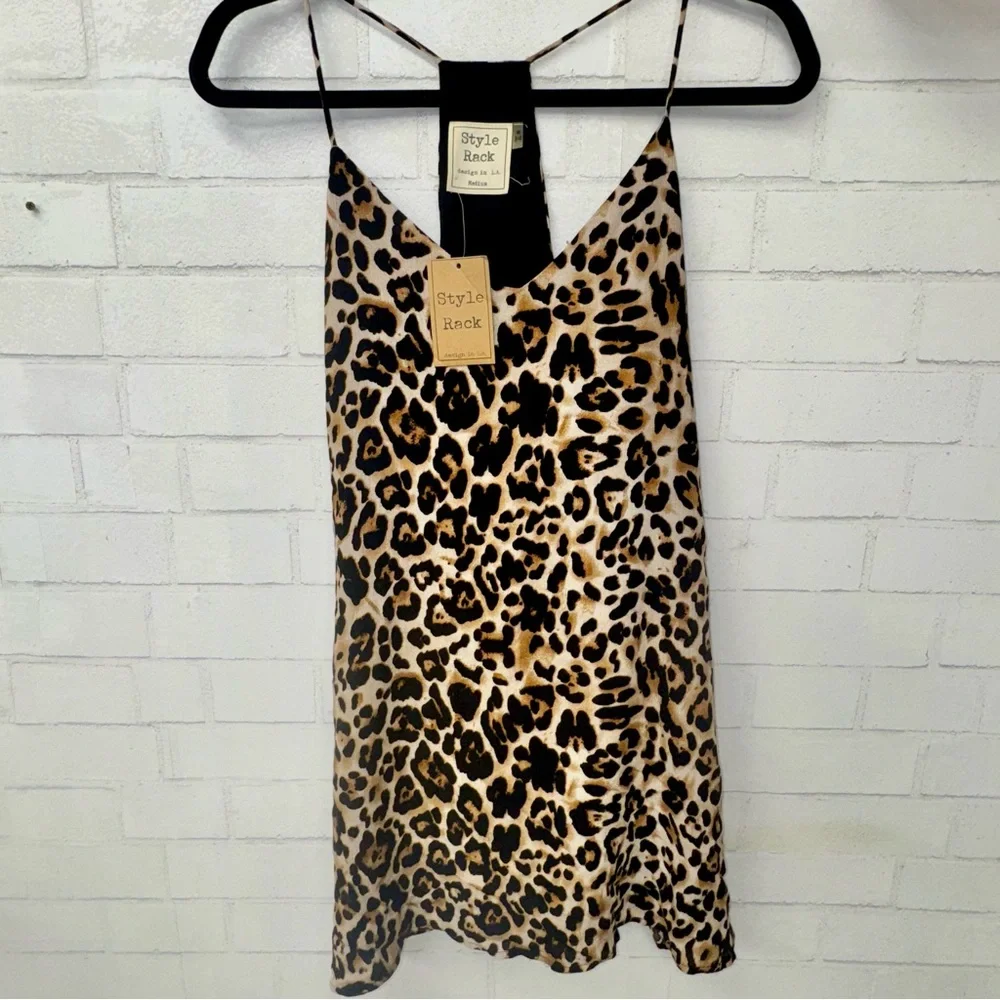 Style Rack Animal Print Slip Dress NWT - Picture 4 of 7